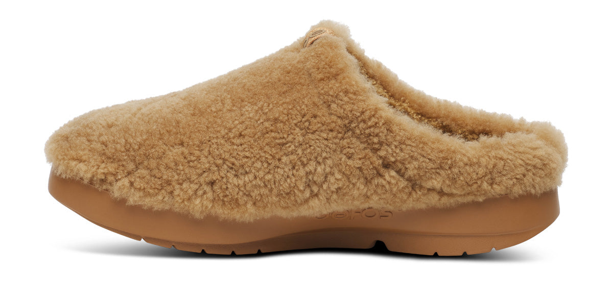 Women's OOcoozie Sherpa Mule - Café Spice